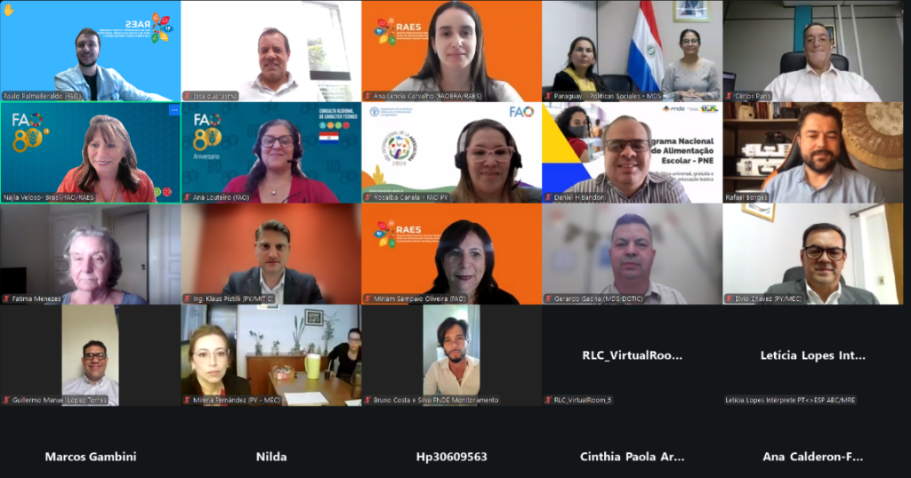 RAES promotes exchanges to strengthen the school feeding program agenda in Paraguay
