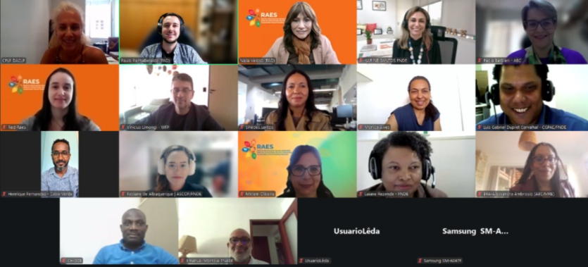 La RAES comparte su experiencia con la Comunidad de Países de Lengua Portuguesa sobre el trabajo en red para fortalecer la alimentación escolar