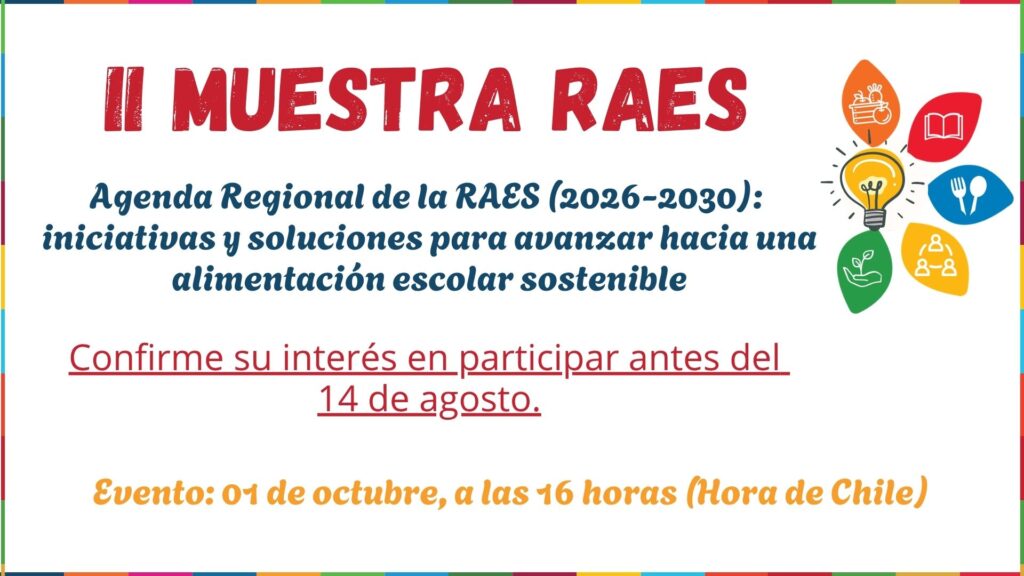 RAES promueve la II Muestra RAES e invita países miembros a participar con sus experiencias
